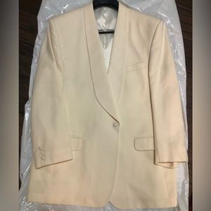 Formal White Dinner Jacket 100% Wool 48L US